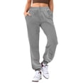thumbnail image 3 of Women's Casual Pants Ladies Women Pants Casual Loose Slim Fit Pants for Women Casual Solid Color Drawstring Elastic Pants Rompers for Women Casual plus Size Women Pants Casual Petite Waist, 3 of 5