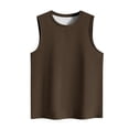 thumbnail image 4 of Yuyuzo Sleeveless Tops for Women Round Neck Tank Tops Solid Color Summer T Shirts Loose Basic Shirts, 4 of 4