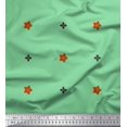 thumbnail image 2 of Soimoi Green Rayon Fabric Butidar Jamdani Print Fabric by Yard 42 Inch Wide, 2 of 2