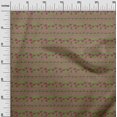 thumbnail image 2 of oneOone Georgette Viscose Tissu Stripefeuilles & Imprimé Floral 1 Yard 42 Inch Wide, 2 of 4