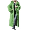 thumbnail image 1 of Kcodviy Women Casual Solid Knit Ladies Cardigan Button Plus Size Long Cardigan Sweater Open Front Sleeve Sweater Long Cardigan Long Sweaters for Women Cardigans with Pockets Coat, 1 of 4