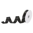 thumbnail image 1 of Unique Bargains 1 Inch 50 Yard Wide Satin Ribbon with Gold Edges Grosgrain Fabric Ribbon for Gift Wrapping, Black, 1 of 7