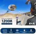 thumbnail image 2 of Tignapoo Teleheer V6 Motorcycle Helmet Bluetooth 5.1 Intercom Set with Noise Cancellation, 1200M Range, 300H Standby, Waterproof & Windproof, Gray Pair, 2 of 6