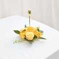 thumbnail image 4 of European Artificial Rose Candlestick Wreath For Table Wedding Decoration 20cm Artificial Rose Wreath Christmas Decor Window Prop, 4 of 11