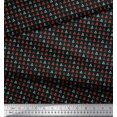 thumbnail image 2 of Soimoi Moss Georgette Fabric Triangle Shirting Decor Fabric Printed Yard 42 Inch Wide, 2 of 3