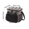 thumbnail image 3 of Sac-repas Isotherme Imperméable, Sangle Ajustable Portable, Rangement pour Aliments Congelables, Polyester Durable, pour Voyage Travail, Garde les Aliments Froids, Sac de Pique-Nique Écologique., 3 of 7