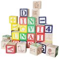 thumbnail image 2 of Blocs ABC en Bois Jeux de Construction / 50 Pcs / Cubes Blocs de Chiffres, 2 of 8