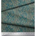 thumbnail image 3 of Soimoi Georgette Viscose Fabric Artistic Paisley Print Fabric by The Yard 42 Inch Wide, 3 of 3