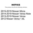 thumbnail image 2 of CMX Rear Brake Drums Pair for Car Nissan Micra Versa Note K8-101893, 2 of 8