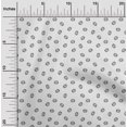 thumbnail image 2 of oneOone Tissu en Rayonne Blanc Minimal pour Robe, Tissu Imprimé au Mètre 56 Pouces de Large, 2 of 5