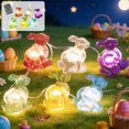 thumbnail image 1 of weibbin Easter Decoration Bunny String Lights 10/20/30LED Copper Wire Fairy Lamp For Home Party Table Centerpiece 39/78/118in, 1 of 7