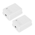 thumbnail image 1 of HLONK 2 Pcs RJ45-8P8C CAT6 Boîtier de Jonction d'Information de Bureau Monté en Surface pour Réseaux à Port Unique, 1 of 7