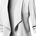 thumbnail image 4 of QIPOPIQ Blazer Léger pour Femmes à Manches Longues, Classique, Drapé, Ouvert à l'Avant (P-5TG) Liquidation, 4 of 6