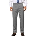 thumbnail image 1 of INSPIRE CHIC Men's Pants Houndstooth Checked Slim Fit Zipper Closure Dress Pants 30 White Black, 1 of 4