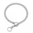 thumbnail image 4 of Pet Choke Collar  Dog Choke Collar  Dog Training Choker  Pet Metal Collar  Stainless Steel Dog Choke Collar Double  Chain For Pet Walking Training2.5mmx50cm, 4 of 5