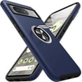 thumbnail image 1 of KOMI for Google Pixel 8 Case, Slim Fit Case for Pixel 8 with Ring Holder Kickstand [Military Grade Drop Tested] [TPU+PC] Dual Layer Shockproof Protective Phone Case for Google Pixel 8, Blue, 1 of 5