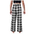 thumbnail image 4 of Zanarzt Pantalon pour Tout-Petits Garçons et Filles Adolescents de Noël à Carreaux Rouges Pantalon Long Pyjamas pour Tenues d'Intérieur Assorties en Famille Noir, 7-8 Ans, 4 of 6