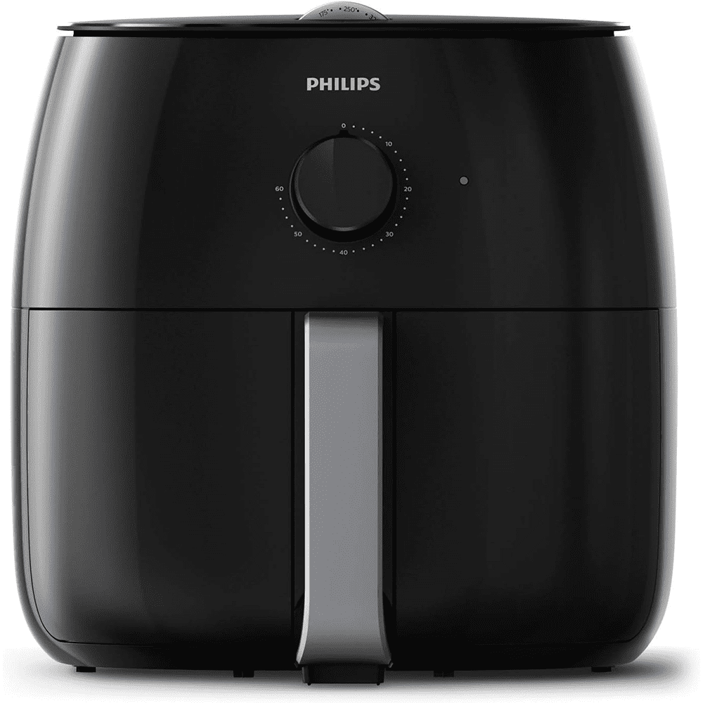 (Manufacturer Refurbished) Philips HD9630 Twin TurboStar XXL Analog Air Fryer 1.4kg (Black)