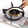thumbnail image 2 of Non-Stick Gas Stove Disposable Covers - Heavy-Duty Aluminum Foil Liners - Reusable, Dishwasher Safe, Easy Clean - 4 Pack for Integrated Cooktops - Silver, 4pcs, 2 of 8
