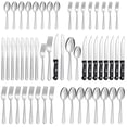 thumbnail image 1 of Bestdin 48 Pieces Silverware Set with Steak Knives, Flatware Sets Service for 8, Stainless Steel Cutlery Sets Mirror Polished, Tableware Sets for Home Kitchen Restaurant Hotel, Dishwasher Safe, 1 of 6