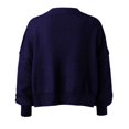 thumbnail image 5 of TJAZFJPA Chandail Portefeuille Chandail à Col Rond pour Femmes Chandail Uni Chandail Ample à Enfiler Chandails Légers pour Femmes Chandails Surdimensionnés pour Femmes Tendance Automne, 5 of 5