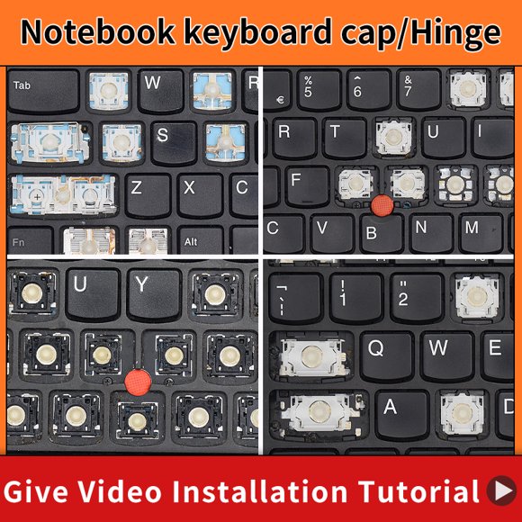 Replacement Keycap Key cap Hinge for Lenovo Thinkpad E450 E460 E450c E455 E465 Laptop 04X6212 Keyboard 1Keycap Hinge Rubber