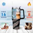 thumbnail image 3 of Gobelet 40 Oz avec Poignée et Paille Isolé Double Paroi en Acier Inoxydable Tasse de Voyage Boîte Cadeau Gobelet Réutilisable Tasse de Café de Voyage pour Bureau Tasse de Bière Isolée Portable pour Boissons Chaudes et Froides, 3 of 5