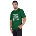 thumbnail image 4 of Inkmeso T-shirt à Col Rond pour Homme, Graphique Imprimé « J'ai Demandé à Dieu Mon Meilleur Ami, Il m'A Envoyé Mon Fils », Tee pour Père Fils Amour, 4 of 7