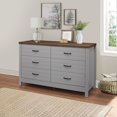 thumbnail image 1 of Living Essentials by Hillsdale Lancaster Commode à 6 tiroirs en bois, 1 of 9