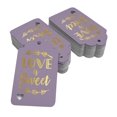 thumbnail image 2 of Inkdotpot 100 Pack Real Gold Foil Paper Tags Love Is Sweet Wedding Favor Hang Tag, 2 of 6