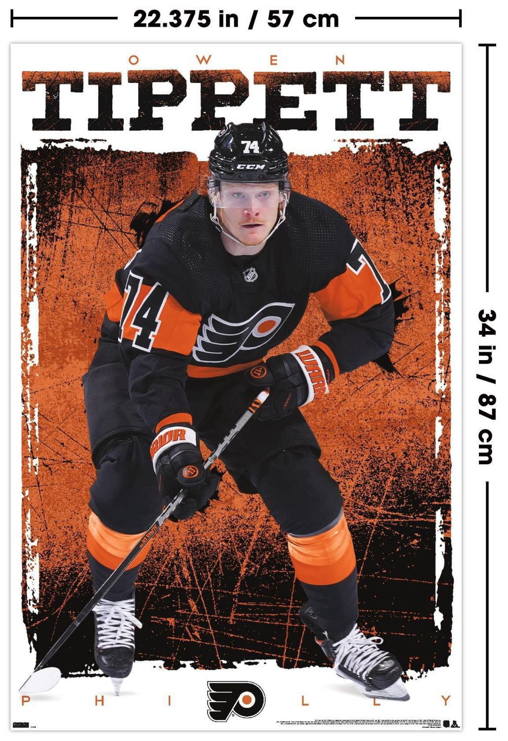 NHL Philadelphia Flyers - Owen Tippett 23 Wall Poster, 22.375" x 34"