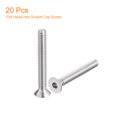 thumbnail image 3 of Unique Bargains 1/4-20x2' Flat Head Socket Cap Screws, 304 Stainless Steel Hex Socket Drive Fasteners Bolts 20Pack, 3 of 5