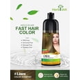 thumbnail image 3 of Herbishh Shampooing Colorant pour Cheveux Gris, Permanent, Hommes et Femmes (Lin 500 ml), 3 of 7