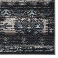 thumbnail image 3 of Linon Vintage Aztek Power Loomed Microfiber Polyester 2'x10' Rug in Gray, 3 of 6