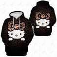 thumbnail image 4 of Hello Kitty Mignon Kitty Automne/hiver Chandail Imprimé pour Femmes Mode Décontractée Chandail à Capuche, 4 of 7
