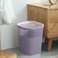 thumbnail image 4 of Small Trash Can Wastebasket, Garbage Container Basket for Bathrooms, Trash Can with Lid, Bathroom Trash Can Contactless Trash Can Large Capacity Trash Can Living Room Trash Can Thickened Trash Can, 4 of 8