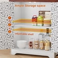 thumbnail image 4 of Modern Buffet Sideboard Cabinet with Drawer & Patterned Doors – Lockable Storage for Entryway, Kitchen, or Living Room, 4 of 6