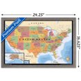 thumbnail image 2 of Map - USA Wall Poster, 22.375" x 34" Framed, 2 of 4