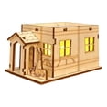 thumbnail image 2 of Light-Up Handmade Wooden Christmas Village Houses For Crafts, 2 of 9