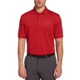 thumbnail image 1 of Callaway Polo de Golf à Manches Courtes à Rayures à Ligne Fine Standard pour Homme, Rouge Tango, XX Grand, 1 of 4