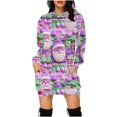 thumbnail image 1 of Jsaierl Robe à Capuchon pour Femmes Noël Grande Taille Tunique de Noël Chandails à Capuchon Robes Chandail Femme Tenue d'Automne Tendance, 1 of 5