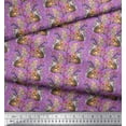 thumbnail image 2 of Soimoi Poly Georgette Fabric Floral,Chick & Cock Cartoon Print Sewing Fabric Yard 52 Inch Wide, 2 of 3