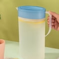 thumbnail image 4 of ZZkhGO Clear Plastic Cold Water Bottle, Tea Beverage Jar for Iced Coffee, Portable Drink Container with Handle, 4 of 6