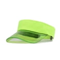 thumbnail image 2 of GDREDA Mens Hat Fashion Women Solid Color Sun Protection Topless Transparent Baseball Visor Cap，Light Green, 2 of 2