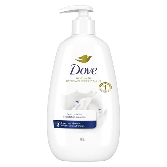 Dove Nettoyant pour les Mains 10 Couches de Nutriments Hydratation Profonde, 355 ml