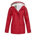 thumbnail image 1 of Spring Military Full-Zip Removable Hooded Cotton Mid-Long Parka Jacket Coat for Women, 1 of 1