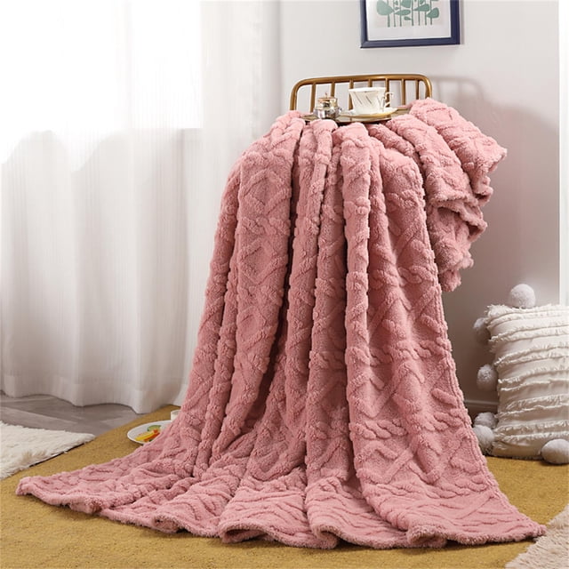 Fankiway 120*200Cm Super Soft Warm Solid Warm Micro Plush Fleece Blanket Throw Rug Sofa Bedding Blanket Throws for Sofa Soft Blankets and Throws Clearance