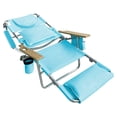 thumbnail image 3 of Ostrich The Deluxe 3N1 Lightweight Beach Lounge Chair & Footrest, Light Blue, 3 of 8