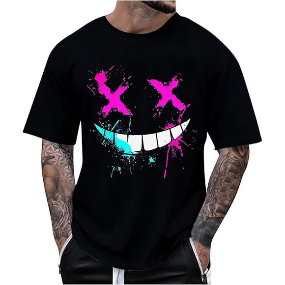 Wyzesi Wool T Shirts Men Hiking Men's T Shirt Summer Oversized Shirt Fashion 3D Print Casual Comfortable Shirt Valentine T Shirts for Teachers Preschool