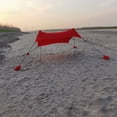 thumbnail image 3 of Auvent de Plage Extérieur Portable Générique avec Protection UV, Matériau en Spandex Léger, Rouge, 210x200x150 cm, Idéal pour le Camping, la Randonnée et la Pêche, 3 of 6